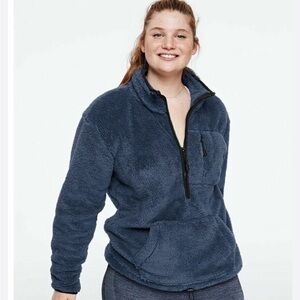 PINK Victoria's Secret Blue  Teddy  Jacket